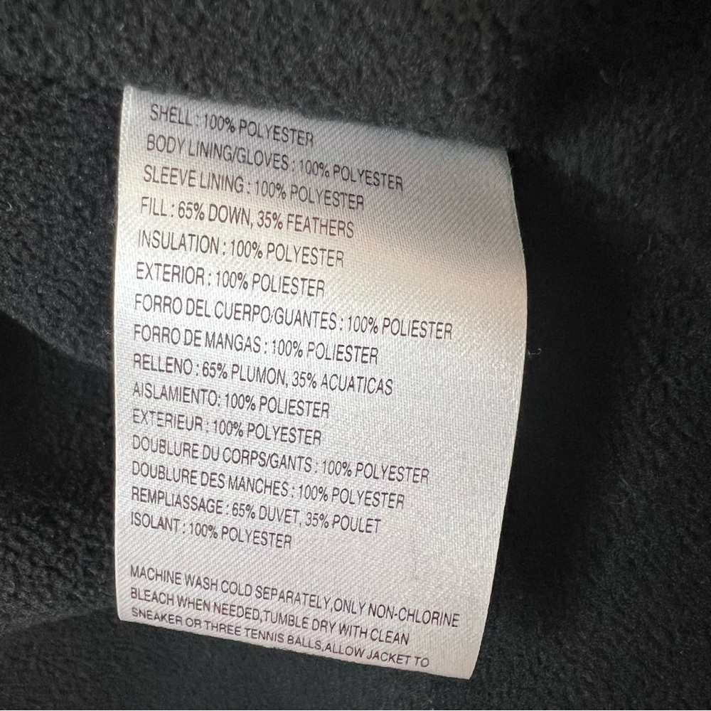 LIZ CLAIBORNE WATER REPELLENT Down Jacket Insulation Hooded Red Sz S Outdoor - Picture 15 of 16